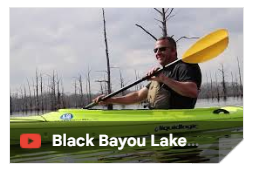 Kayaker on Black Bayou Lake, Monroe Louisiana 