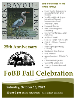 Fall Festival 2022 Friends of Black Bayou Lake National Wildlfe Refuge